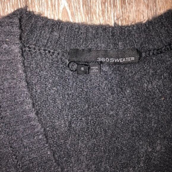 360 Sweater Emory Gray V-Neck Wool and Alpaca Blend Sweater Small NWOT - Picture 5 of 8